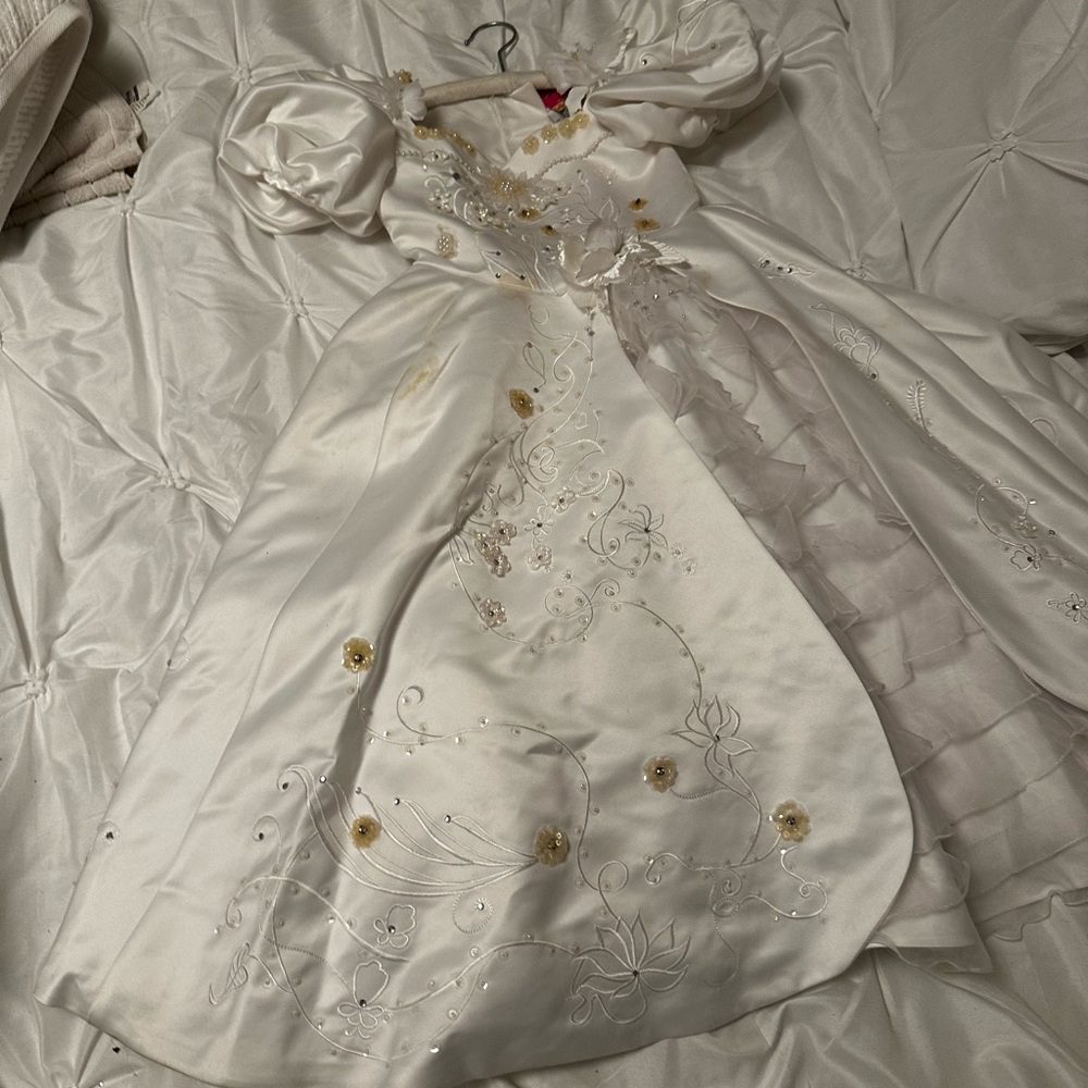 Disney’s Enchanted White Kids Costume Dress